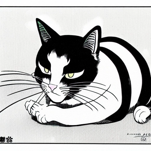 14250-3461891332-comic picture of a cat, by hirohiko araki.webp
